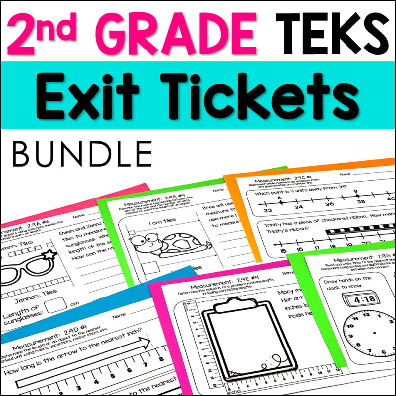 Nd Grade Place Value Teks Exit Tickets Marvel Math