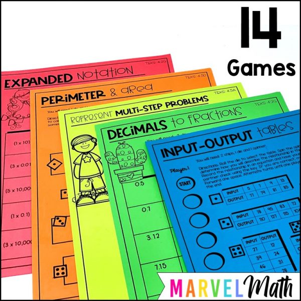 4th Grade STAAR Review Games 5