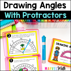 4th Grade Geometry Drawing Angles with Protractors