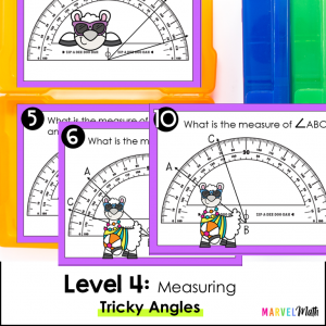 Measuring Angles Worksheets, Grades 4–6