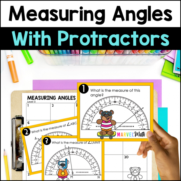 4th Grade Geometry Measuring Angles with Protractors