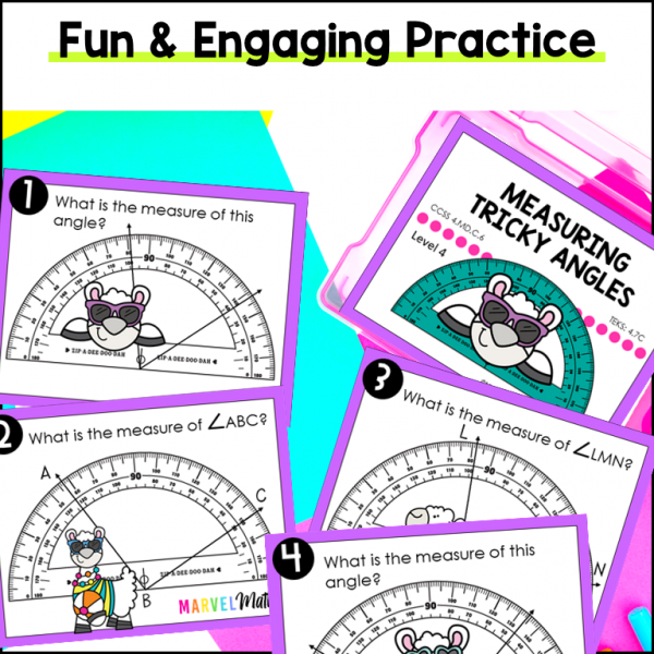 4th Grade Geometry Practice with Protractor