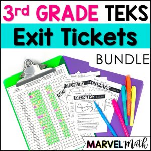 3rd Grade Exit Tickets- Geometry