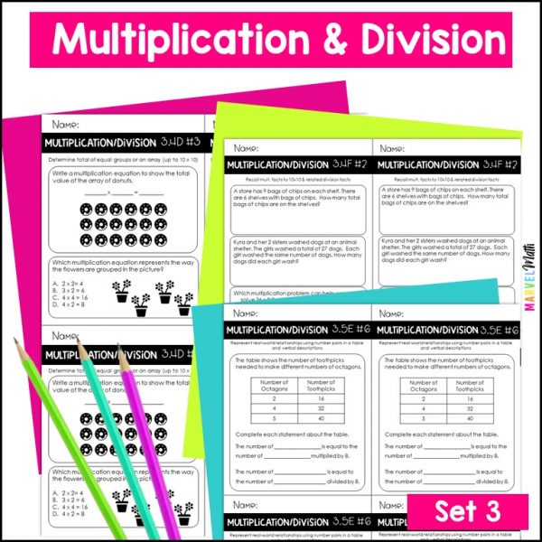 Multiplication and Division 3rd Grade