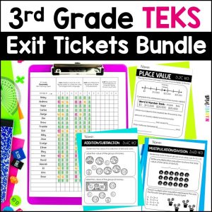Exit Tickets 3rd Grade Activity