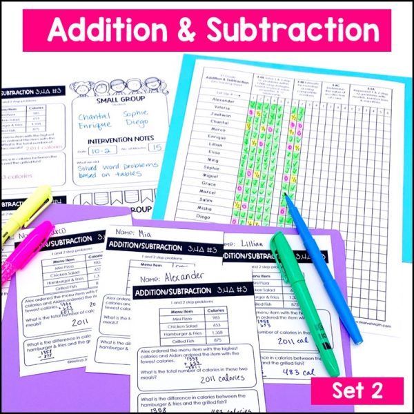 Addition and Subtraction 3rd Grade