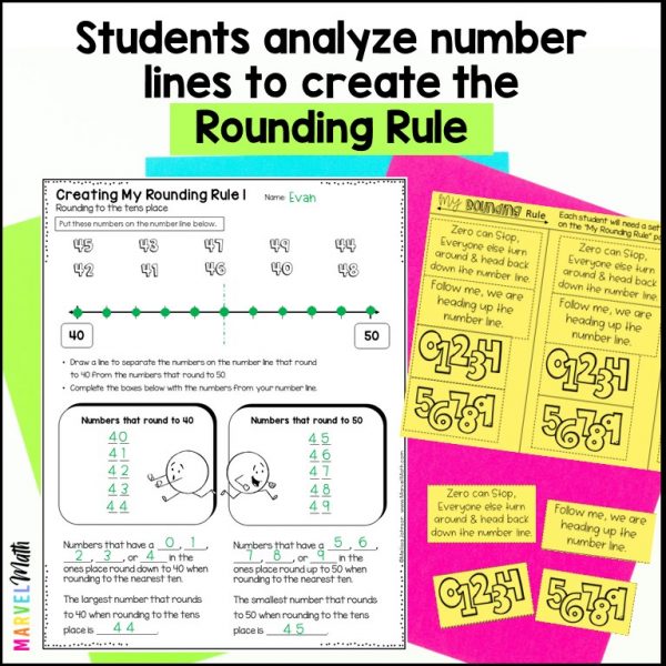 Rounding with Number Line 3