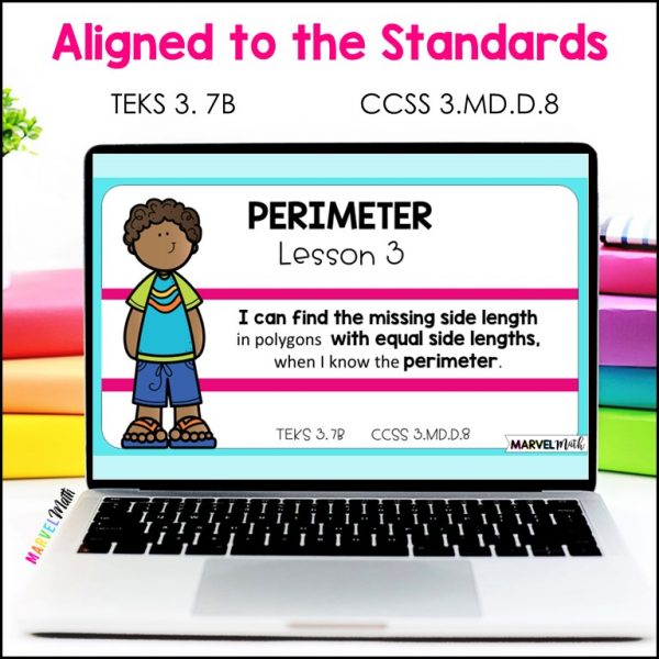 3rd Grade Perimeter Find the Missing Side Activity Aligned with TEKS