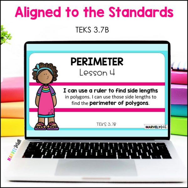 3rd Grade Perimeter Using a Ruler that Align with TEKS