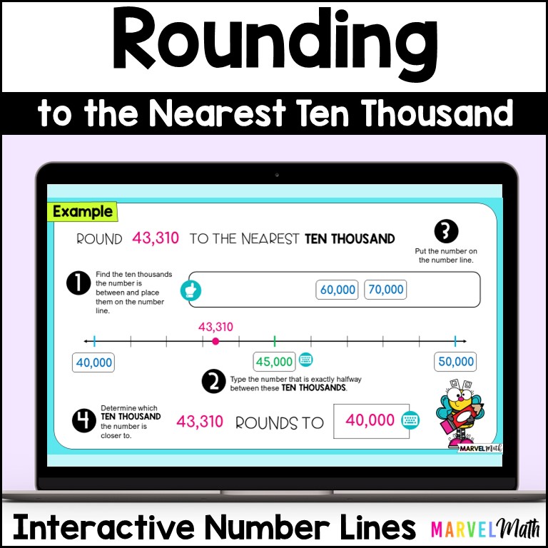 Rounding To The Nearest 10 000 Digital Activities Marvel Math