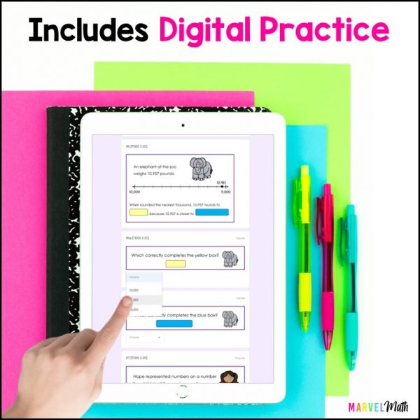 3rd Grade Place Value Digital Practice