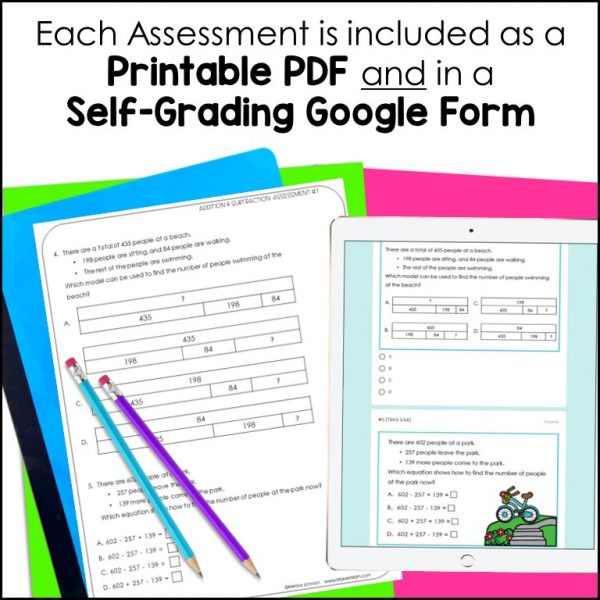 3rd Grade Addition and Subtraction Digital STAAR Math Review2