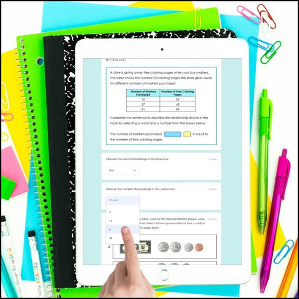 3rd Grade Addition and Subtraction Digital STAAR Math Review4
