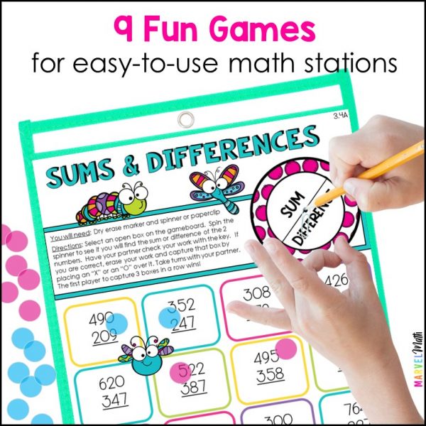 3rd Grade Addition and Subtraction Activity