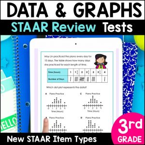 3rd Grade Data and Graphs Digital STAAR Math Review1
