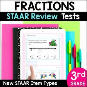 3rd Grade Fractions Digital STAAR Math Review 1