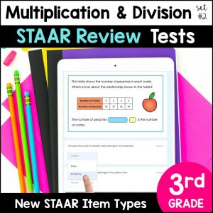 3rd Grade Multiplication and Division Set 2 Digital STAAR Math Review 1