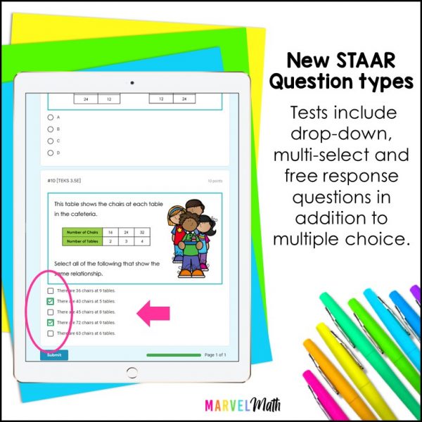 3rd Grade Multiplication and Division Set 2 Digital STAAR Math Review3