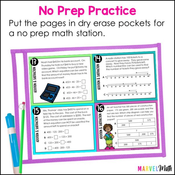 Addition and Subtraction Prep