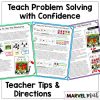 Kinder - 1st Grade Problem Solving Math Readers Bundle - Marvel Math