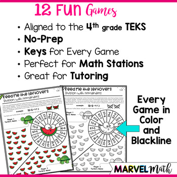 Mental Math Tic-Tac-Toe Multiplication & Division Games