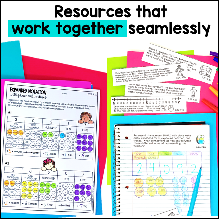 3rd Grade Math Centers Year Long Bundle