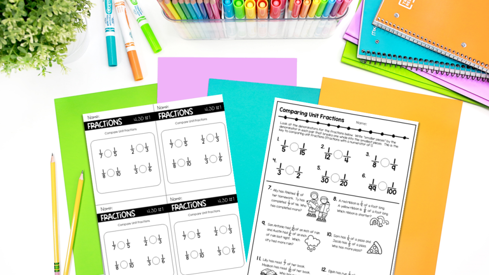 How to Teach Unit Fractions Worksheets