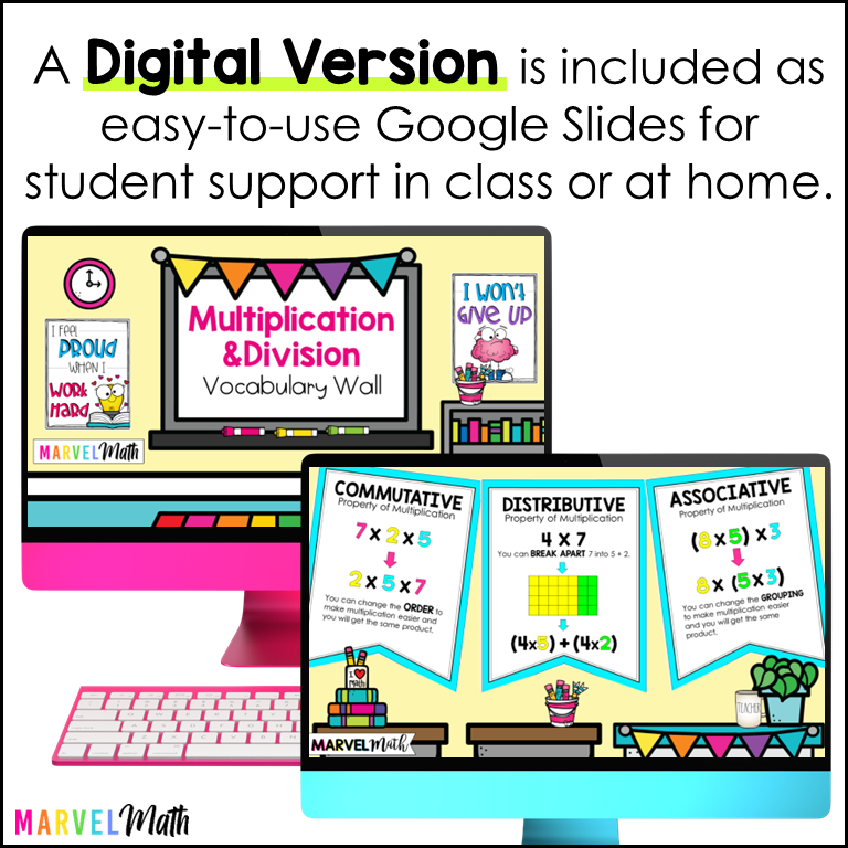 3rd Grade Common Core Math Vocabulary - WORD WALL  Math vocabulary words,  Math vocabulary, Vocabulary word walls