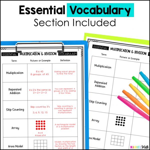 Multiplication & Division Interactive Notebook 5