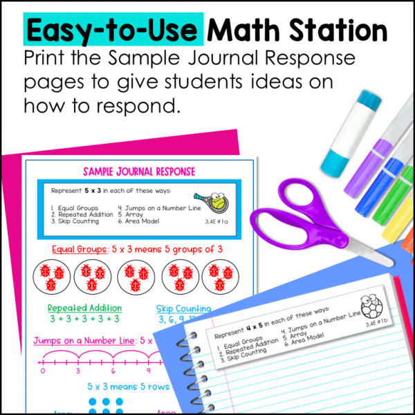 Multiplication & Division Journal Prompts 2