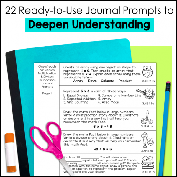 Multiplication & Division Journal Prompts 4