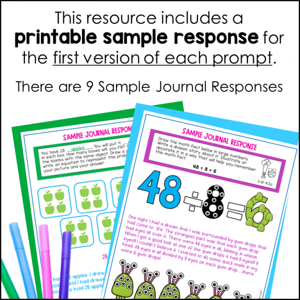 Multiplication & Division Journal Prompts 5