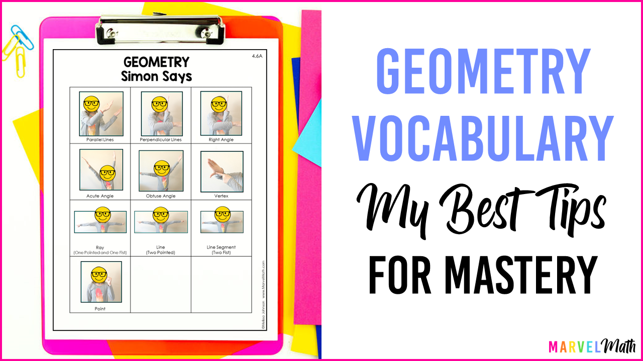 Geometry Vocabulary My Best Tips for Mastery