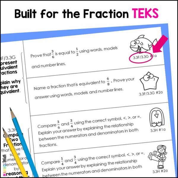 3rd Grade Fraction TEKS