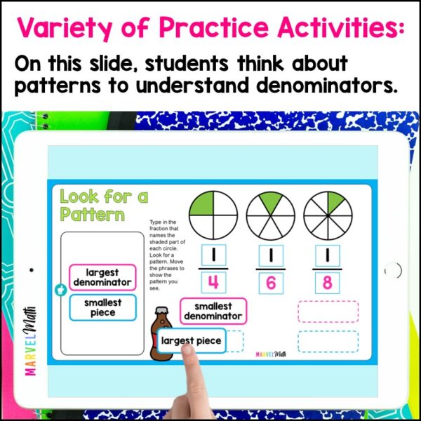 Looking for patterns while comparing unit fractions
